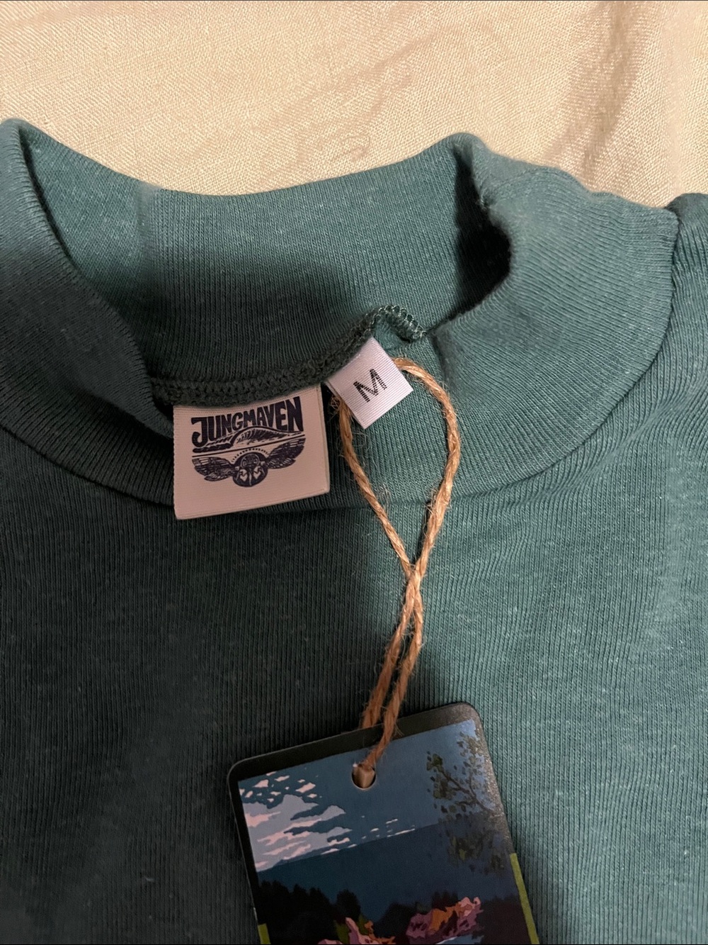 Jungmaven Teal Mock Neck Tank - Medium BNWT size medium - Picture 2 of 2